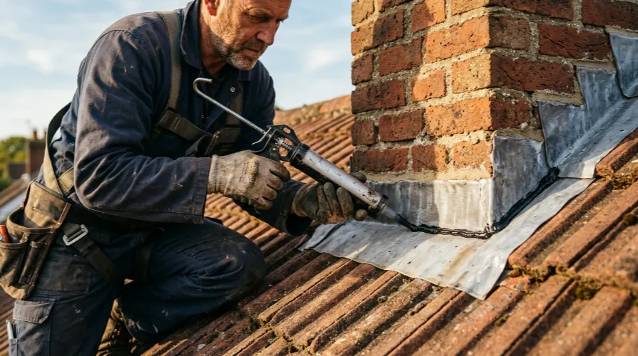 Hose test used to diagnose the exact source of a roof leak