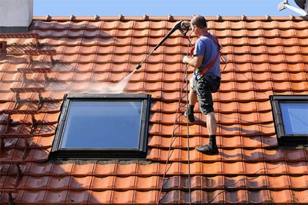 Roof washing